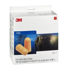 3M™ Earplugs 1100 Series, Uncorded - 37 dB - 1000 Pairs
