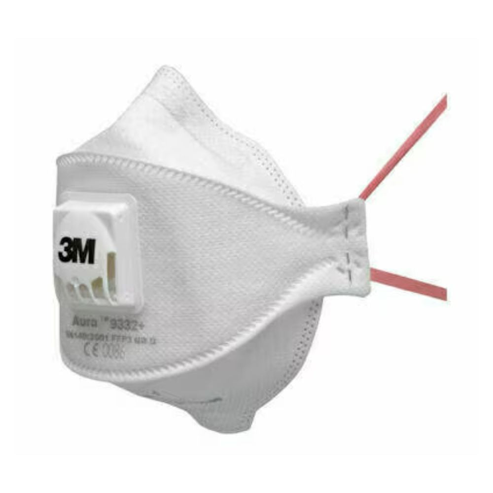 3M™ Aura™ 9332+ Particulate Valved FFP3 Respirator - 1 Box of 10 Dispo ...
