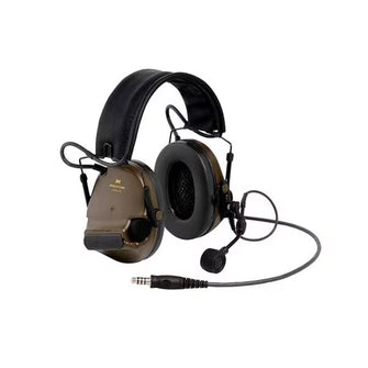3M™ PELTOR™ ComTac™ XPI Stero Wired Headset with MI input (Nato) - Military Green