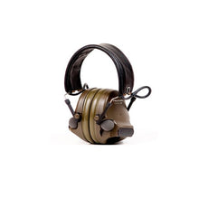 3M™ PELTOR™ ComTac™ XPI Folding Headband Headset with Dual Down Lead Flexi Boom (Nato) - Military Green