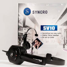 Syncro SV10 UHF Radio Headset Team Comms Solution